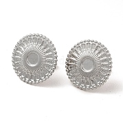 304 Stainless Steel Stud Earring Cabochon Settings EJEW-I281-03P