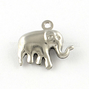 Elefante 201 colgantes de charm de acero inoxidable STAS-R075-16