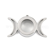 Подвески-медальоны из нержавеющей стали 304 STAS-S132-14P-02