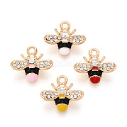 Rhinestone сплава и эмали подвески PALLOY-T092-41G