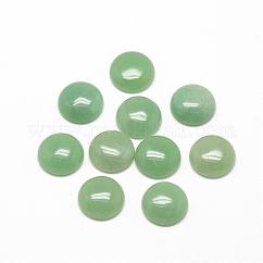 Natürlichen grünen Aventurin Cabochons, halbrund / Dome, 8x4 mm