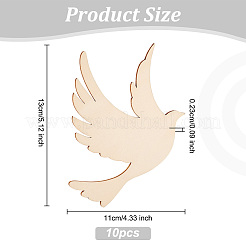 Pezzi di legno non finiti&nbsp;WOOD-WH0002-32H