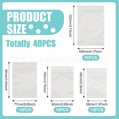 Sachets d'emballage transparents refermables en plastique de taille unique&nbsp;OPP-TADJ0001-05A