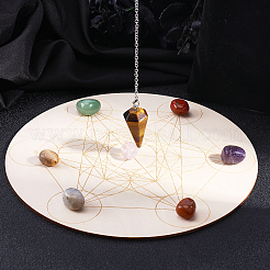 Decorazioni fai da te per la casa con chakra yoga&nbsp;DJEW-SC0001-02B