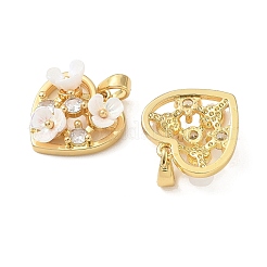 Pendentifs en laiton zircon cubique transparent&nbsp;CU-CBA8C34-06G-03
