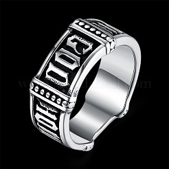 Anillo de dedo de acero inoxidable 11 para hombre&nbsp;RJEW-BB29839-11