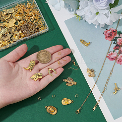 DIY-Sets zum Herstellen von Ohrringen/Halsketten mit West-Cowboy-Motiv&nbsp;DIY-PH0032-91
