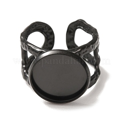 Componenti dell'anello del bracciale in acciaio inossidabile 304 martellato&nbsp;SA-CBAC0DF-02D-EB