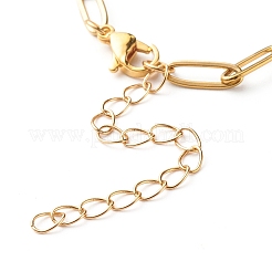 Fabrication de bracelets avec chaînes à trombones en acier inoxydable 304&nbsp;X-AJEW-JB01038-01