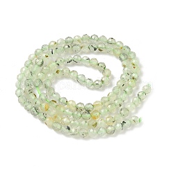 Chapelets de perles en préhnite naturelle&nbsp;G-S300-12-3mm-01