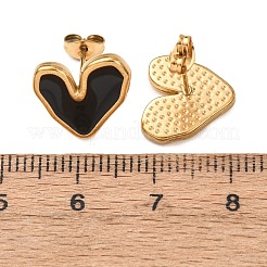 Valentinstag-Ohrstecker aus Edelstahl 304&nbsp;EJEW-D357-01B-G
