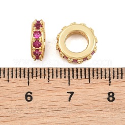 Ottone micro spianare perline europei zirconi&nbsp;CU-CBAB99C-04G