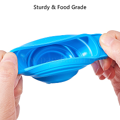 Tramoggia di imbuto pieghevole in silicone portatile&nbsp;AJEW-PH0017-49