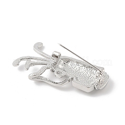Golfschläger-Broschen aus Legierung mit Zirkonia&nbsp;LS-JEWB-M050-01P-03