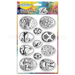 Timbri trasparenti in plastica pvc&nbsp;DIY-WH0618-0323