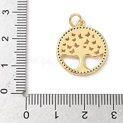 Colgante micropavé cubic zirconia de latón&nbsp;KK-S337-07G-A