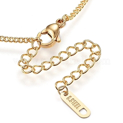 304 Edelstahl-Charm-Halsketten&nbsp;NJEW-H497-12