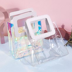 2 Farben PVC Laser transparente Tasche&nbsp;ABAG-SZ0001-03A