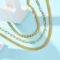Bracelets à chevrons&nbsp;BJEW-U019-04G-03