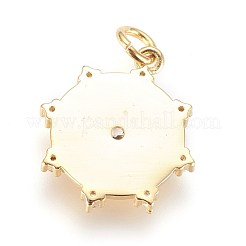 Ottone micro spianare pendenti zirconi&nbsp;ZIRC-G150-10G