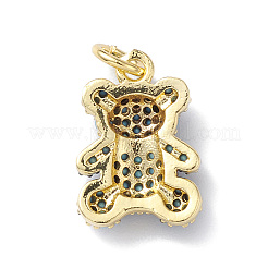 Micro Pave Bijoux de zircone cubique en laiton de placage en râtelier&nbsp;KK-H443-06G