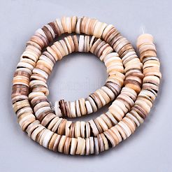 Natürlichen Süßwasser-Muschelperlen Stränge&nbsp;SHEL-N026-94B-01