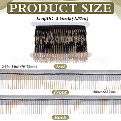 5 Yard Spitzenbesatz aus Polyester mit Fransen&nbsp;DIY-FG0006-98A