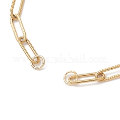 4 mm 304 Edelstahl Büroklammer Kette Armband machen&nbsp;AJEW-JB01431