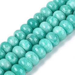 Natürliche weiße Jade perlen Stränge&nbsp;G-Q613-02A-11
