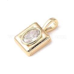 Messing micro pave klar zirkonia charme&nbsp;KK-N290-10G