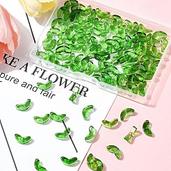 200 Stück sprühlackierte transparente Glasperlen&nbsp;GLAA-FS0002-54B