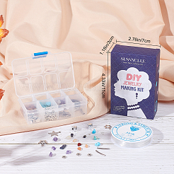 DIY-Sets zur Herstellung von Stretcharmbändern aus Edelsteinperlen&nbsp;DIY-SC0012-17