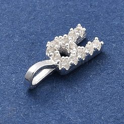 925 Sterling Silber mit Zirkonia Charms&nbsp;LS-STER-Q004-01R-S