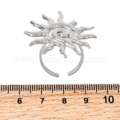 Offene Manschettenringe aus Edelstahl 304&nbsp;RJEW-S650-01A-P