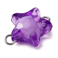 Transparente Stern-Verbindungsanhänger aus Acryl&nbsp;PALLOY-JF02814