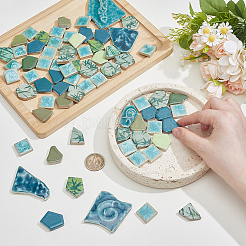 500 g 4 stili piastrelle mosaico cabochon in porcellana&nbsp;DIY-SP0007-72