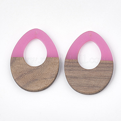 Pendentifs en bois de résine et de noyer&nbsp;RESI-S358-05A