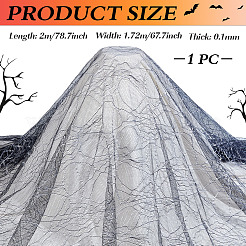 Polyester-Netzstoff mit Halloween-Motiv&nbsp;DIY-WH0308-684
