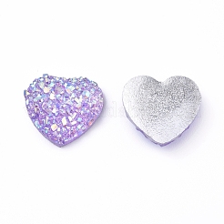 Cabochon in resina drusa brillante&nbsp;RESI-WH0008-30L
