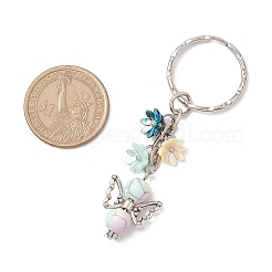 6 llavero con colgante de ángel de turquesa sintética de 6 colores&nbsp;KEYC-JKC01107