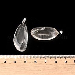 Colgantes de cristal de cuarzo naturales&nbsp;G-S390-01B-P
