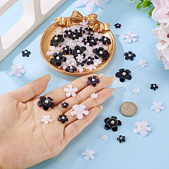 100 cabochon en résine à 10 styles de fleurs&nbsp;RESI-TA0004-28A