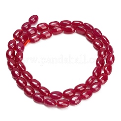 Fili di perle di corindone rosso coltivate in laboratorio&nbsp;GG-CBAC488-02C