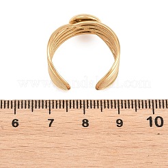 Componenti per anello polsino aperto in acciaio inossidabile 304&nbsp;STAS-F366-06A-G