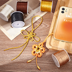 8 rotolo di cordoncino in raso di nylon a 8 colori&nbsp;NWIR-PH0002-03