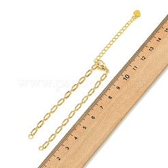 Braccialetti realizzati con catene a maglie ovali con texture in ottone&nbsp;AJEW-JB01656
