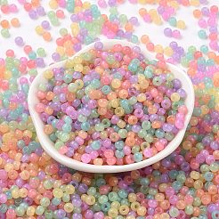 6/0 perle di semi di vetro imitazione giada&nbsp;SEED-T006-04A-09