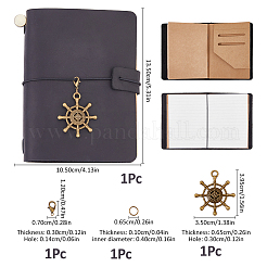 Quaderni rettangolari in pelle di mucca&nbsp;AJEW-WH0609-927A