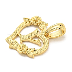 Pendentifs en laiton de coeur&nbsp;KK-I714-04G-Y