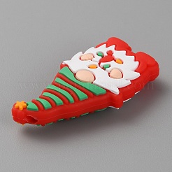 Perles focales en silicone écologiques de qualité alimentaire gnome&nbsp;SIL-WH0012-042G